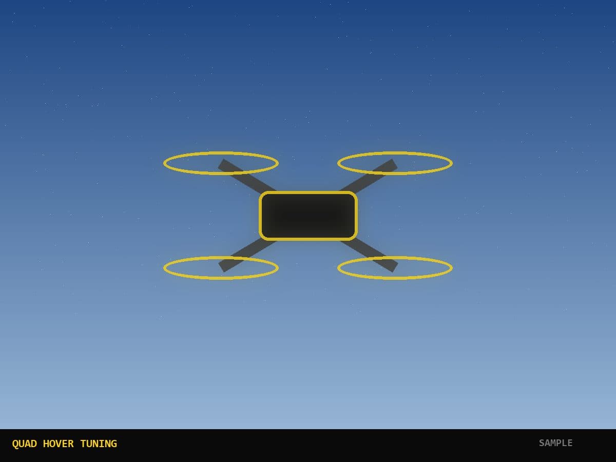 Hover tuning in crosswind (sample)