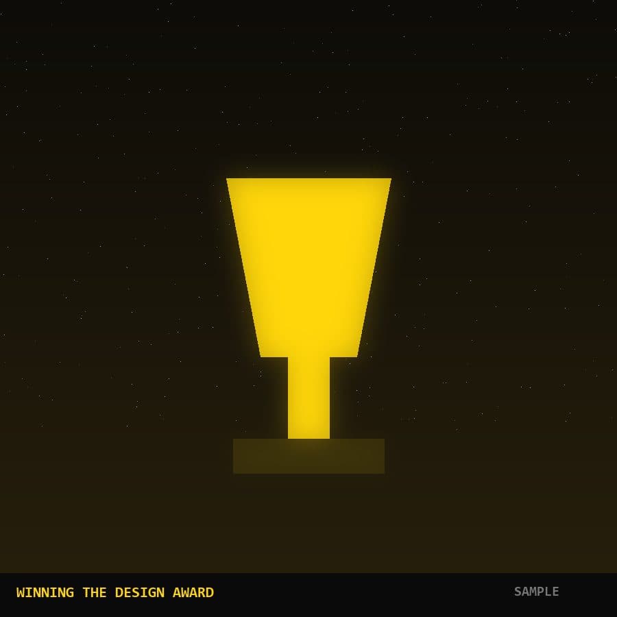 Best design award (sample)